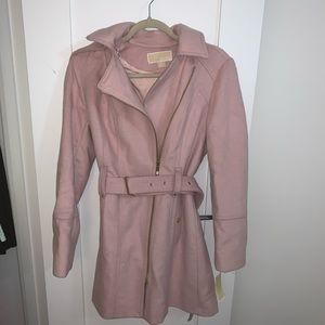 NWT Pink Michael Kors Trench Coat.